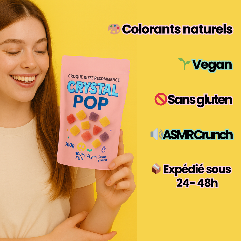 Crystal Pop – Tu croque, ça craque, ça fond.