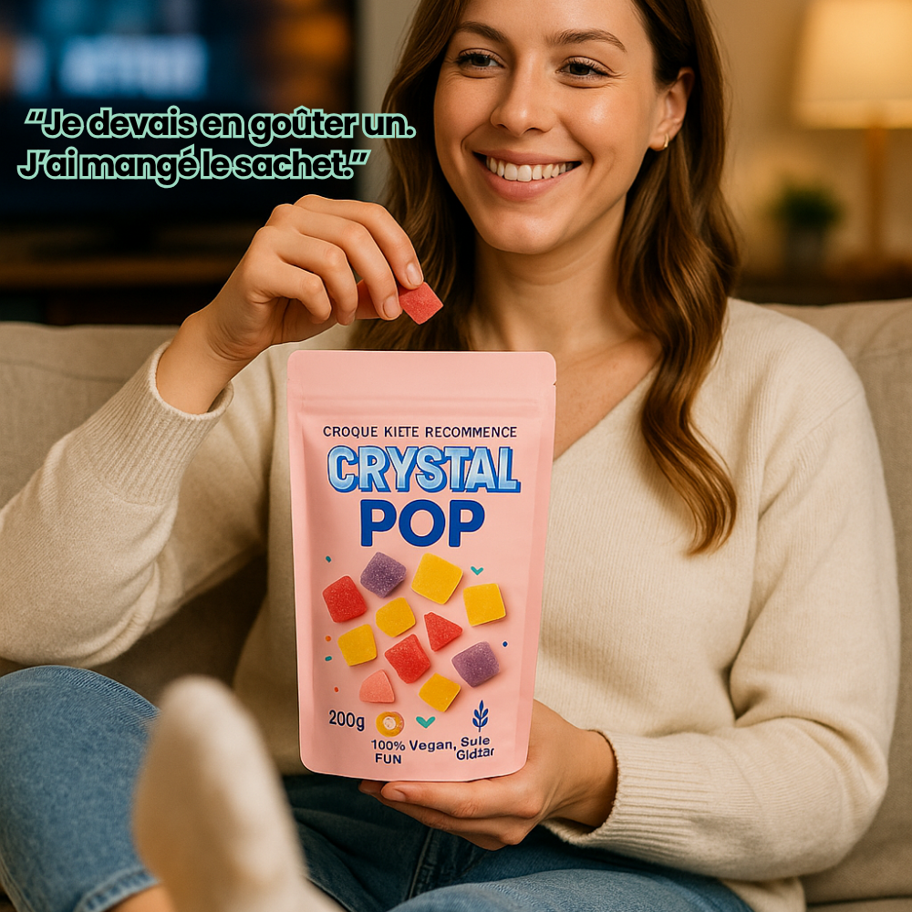 Crystal Pop – Tu croque, ça craque, ça fond.